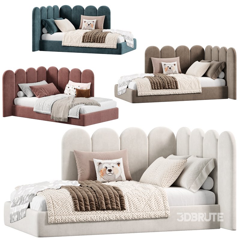 Soft Panels 3D Kids Bed by Livemaster Image 2