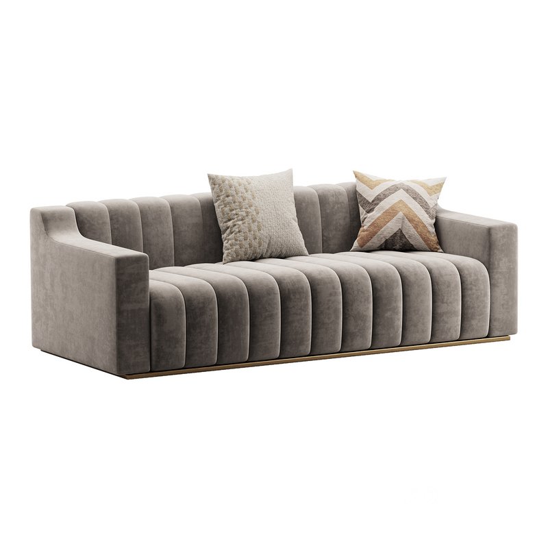 Room Simple Couch Chesterfield Fabric Sofa Image 1