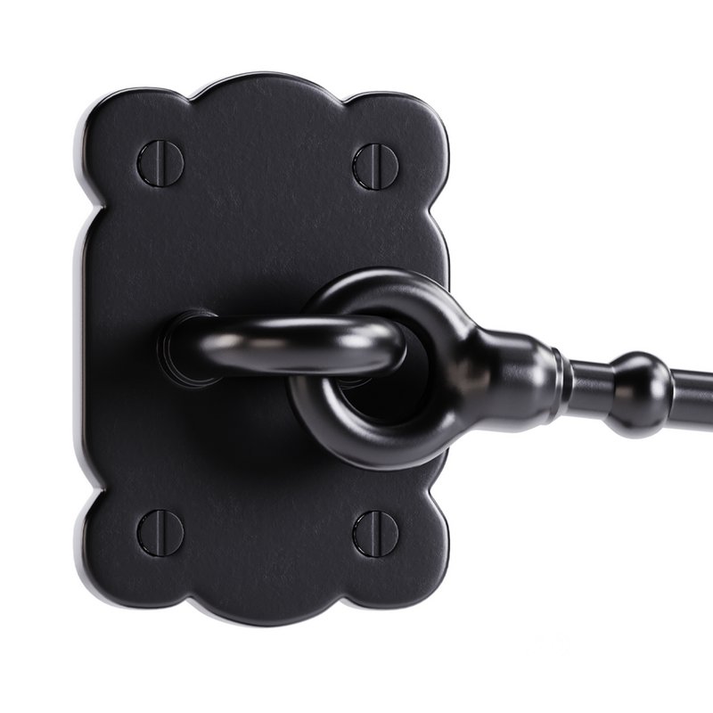 Black Door Latch Lock Image 2