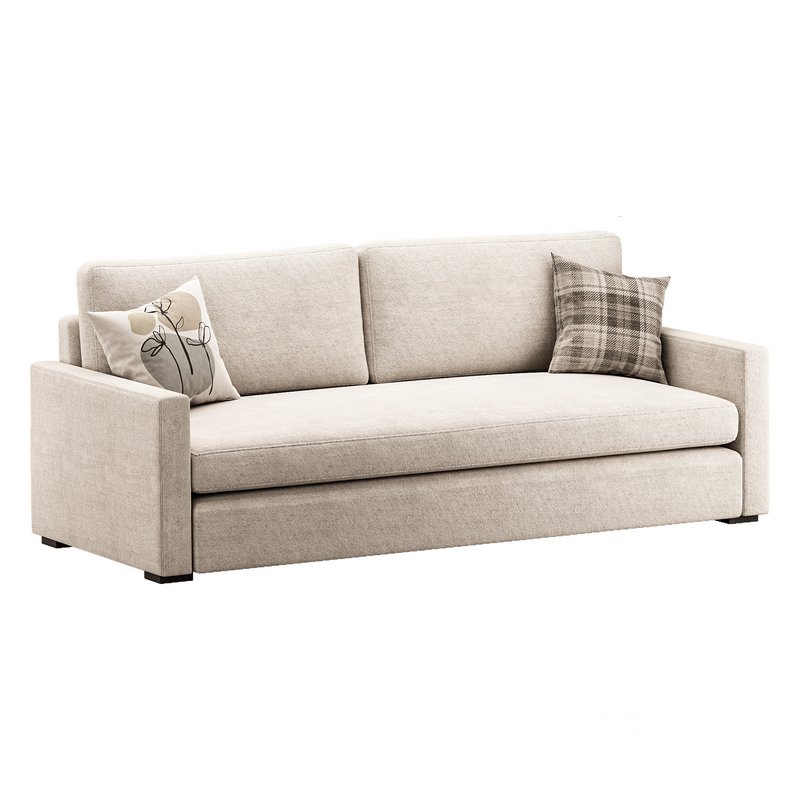 Benjara 86 Inch Fabric Upholstered Sofa Image 4