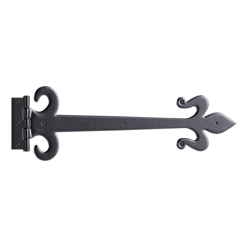 Wrought Iron Flush Mount Door Hinge Image 3