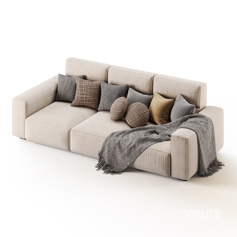 Beige Standard Sofa Image 13