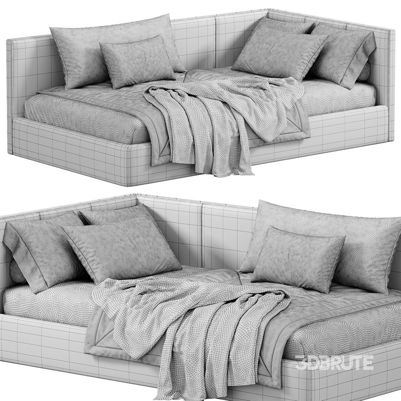 Parfe cushioned Corner bed Image 5