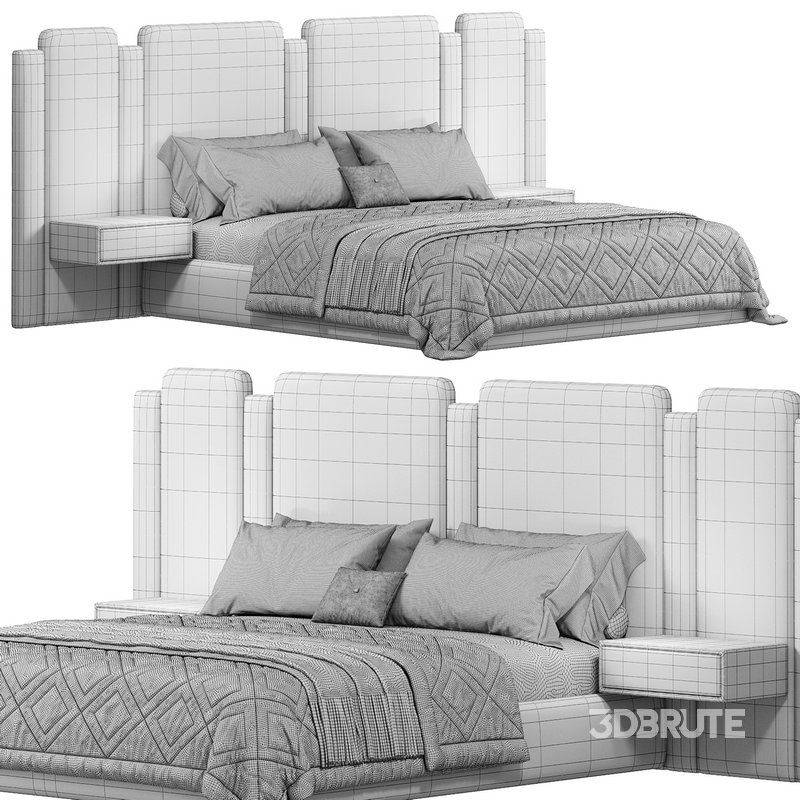 Soft wall panels Palace Bed by wallandwall Image 4