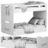 Abridged White Glaze Low Twin Kids Bunk Bed by crateandbarrel - Thumbnail 5