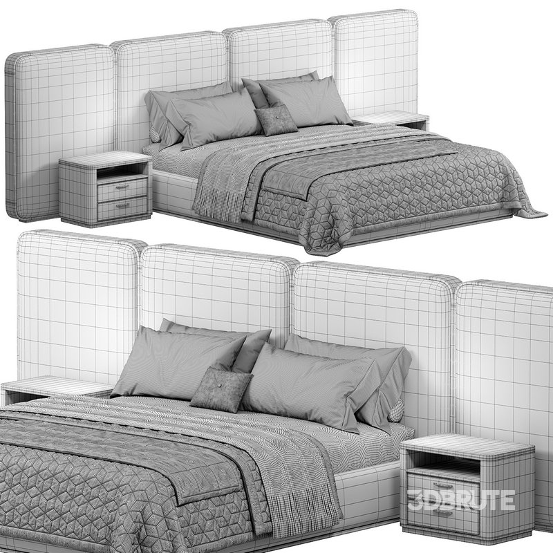 GEM UPHOLSTERED KING QUEEN BED by adrianahoyos Image 2