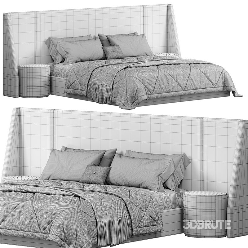 Nova Domus Janice Modern Bed and Nightstands by modishstore Image 3