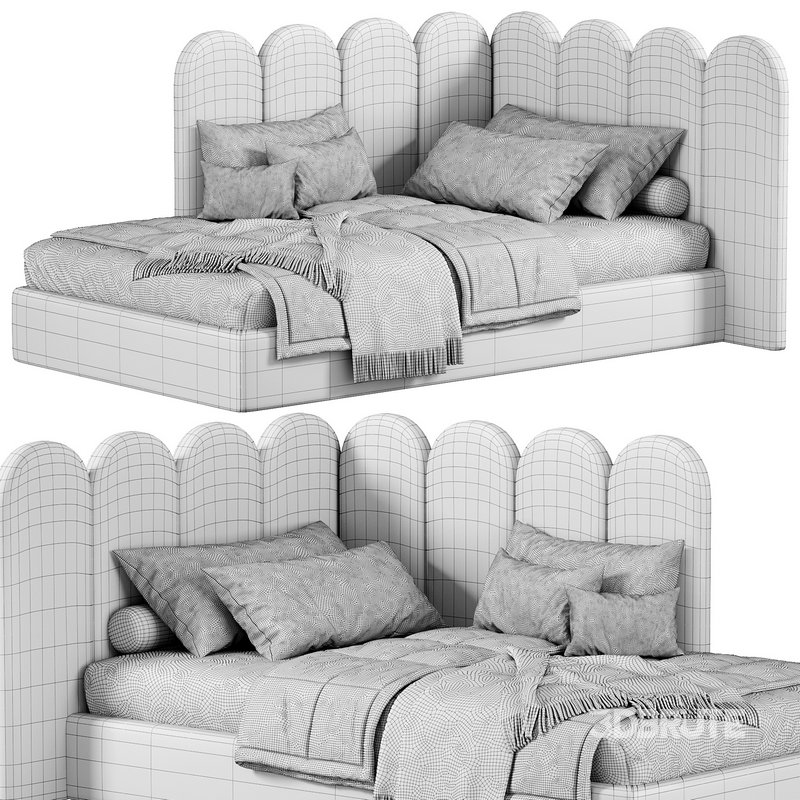 Soft Panels 3D Kids Bed by Livemaster Image 4