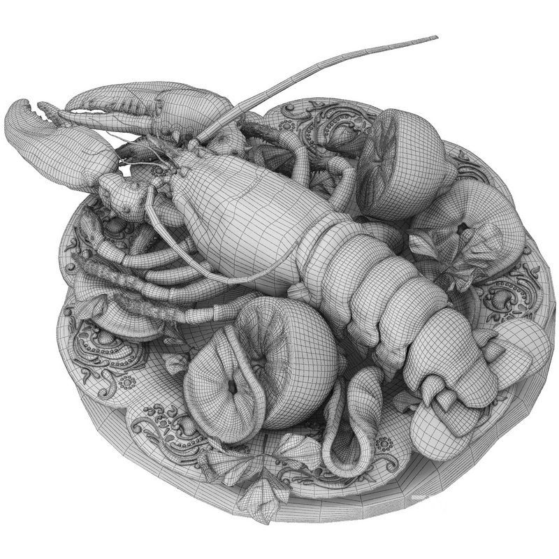 plate of seafood lobster Image 5