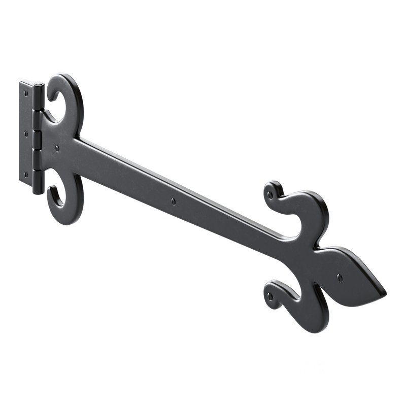 Wrought Iron Flush Mount Door Hinge Image 5
