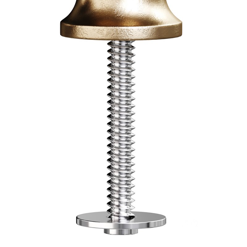 Wrought Iron Cabinet Knob Black Round Image 5