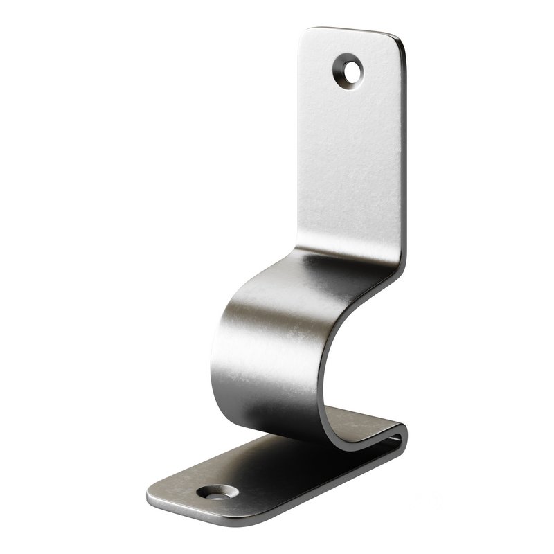 Polished Nickel Stair Runner Rod Bracket holder Image 4
