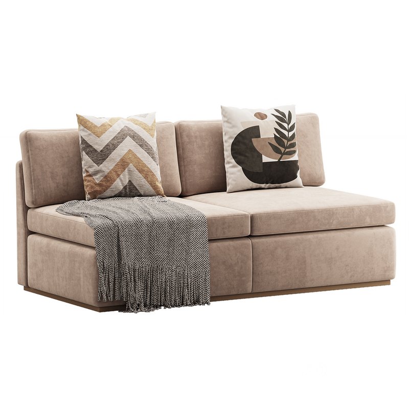 Haase Armless Sofa Image 4