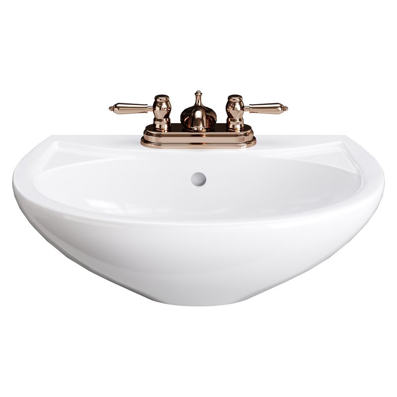 Ondine Pedestal white washbasin Image 5
