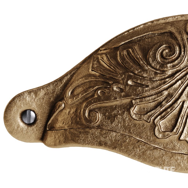 Cabinet or Drawer Bin Pull Black Iron Cup Image 3