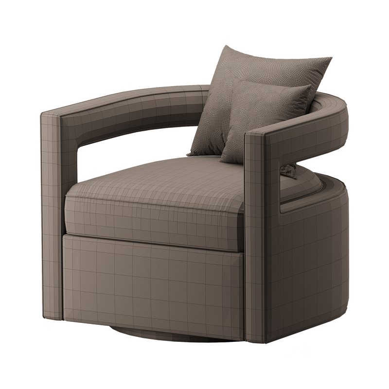 Kennedy Velvet Swivel Chair Image 14