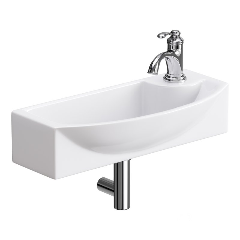 Small Wall Mount Bathroom Vessel Sink Image 5