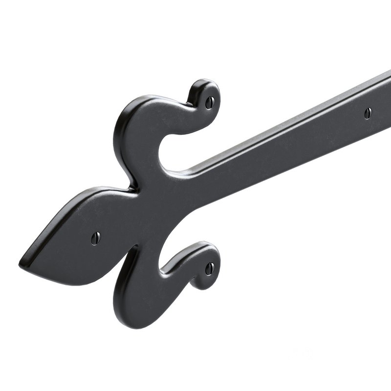 Wrought Iron Flush Mount Door Hinge Image 6