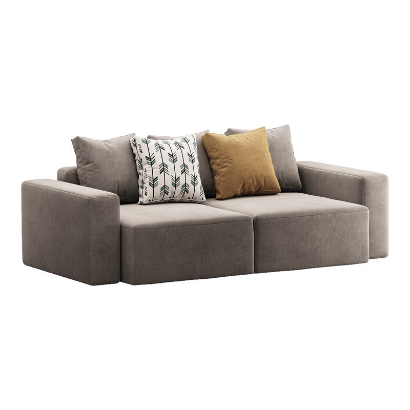 Vincent Navy Blue Retractable Sofa Image 3