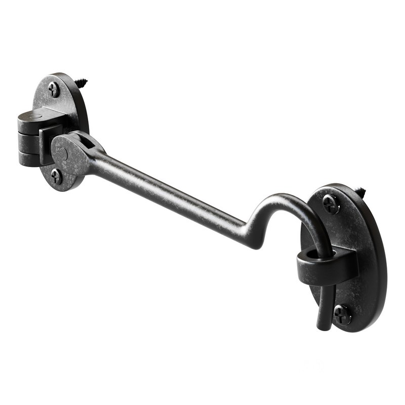 Oil Rubbed Bronze Finish Solid Brass Swivel Pivot Style Cabin Eyelet Latches Image 5