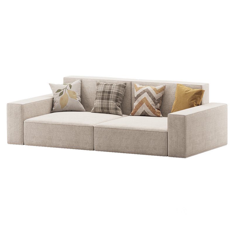 Living Spaces Use Sofa Couch in Grey Image 5