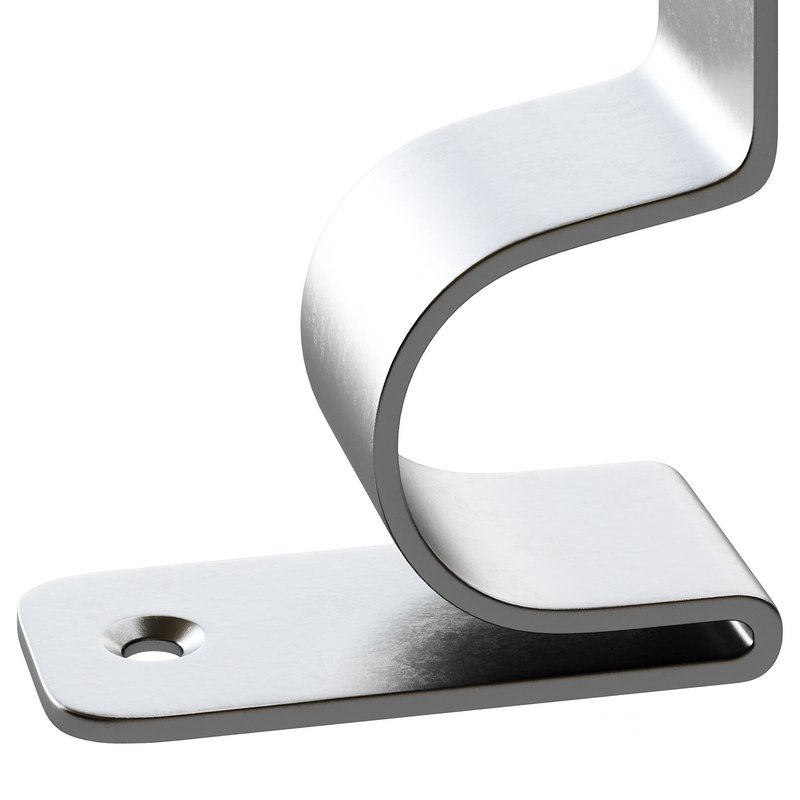 Polished Nickel Stair Runner Rod Bracket holder Image 6