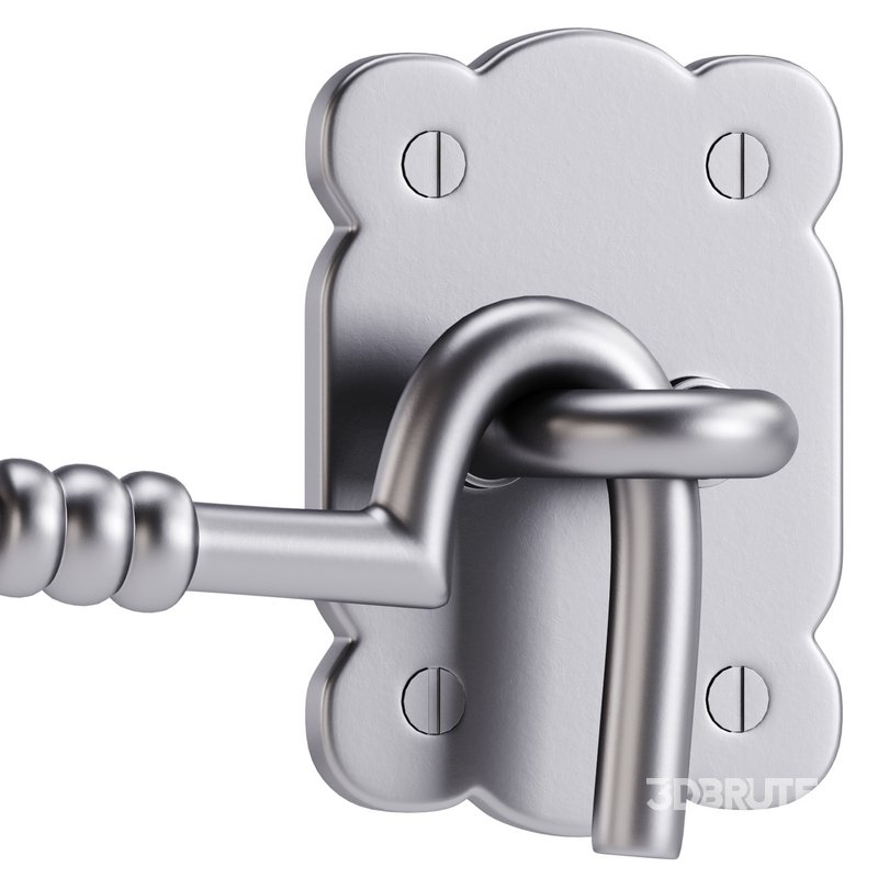 Black Door Latch Lock Image 6