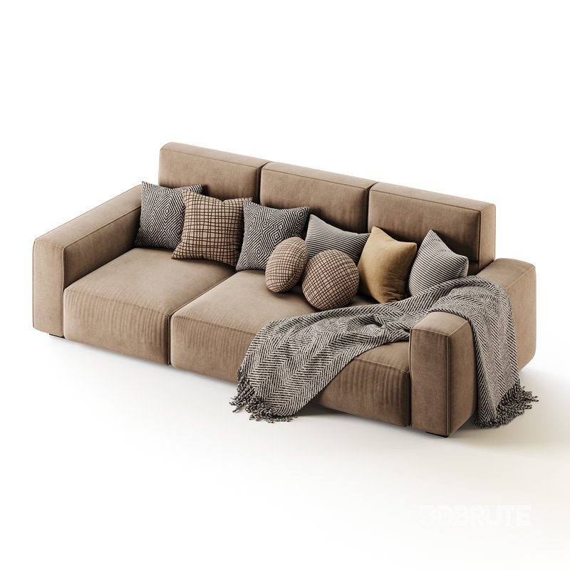 Beige Standard Sofa Image 2