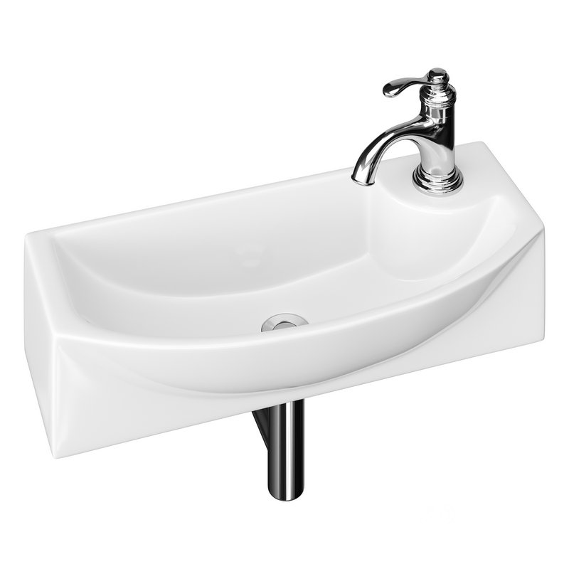 Small Wall Mount Bathroom Vessel Sink Image 6