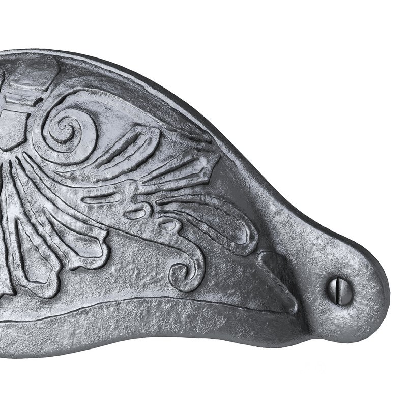 Cabinet or Drawer Bin Pull Black Iron Cup Image 7