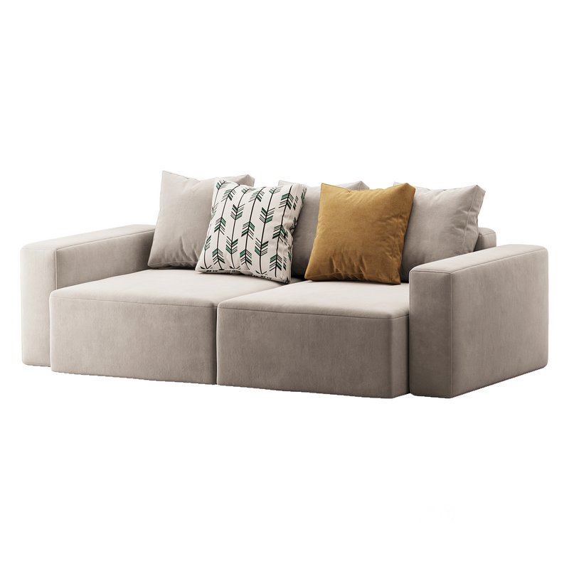 Vincent Navy Blue Retractable Sofa Image 5