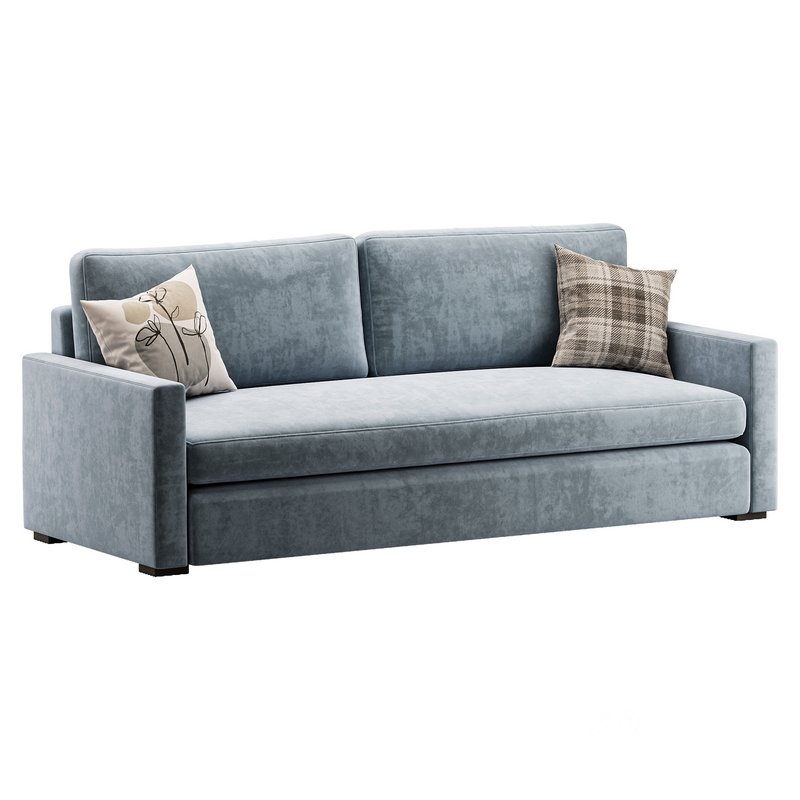 Benjara 86 Inch Fabric Upholstered Sofa Image 5