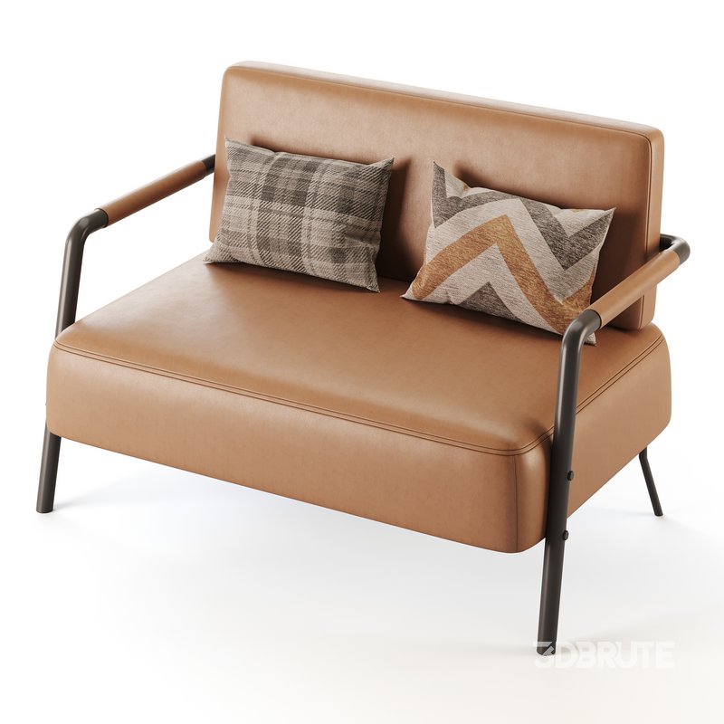 Casual Solid Color Living Room Loveseat in Grey Image 11