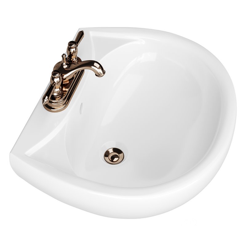 Ondine Pedestal white washbasin Image 11