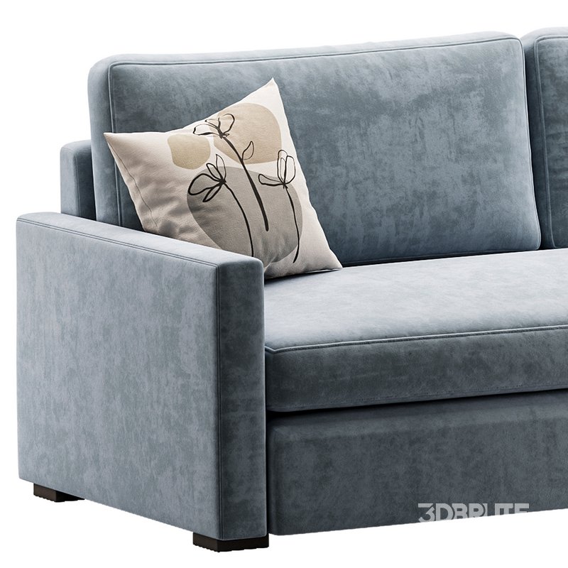 Benjara 86 Inch Fabric Upholstered Sofa Image 7