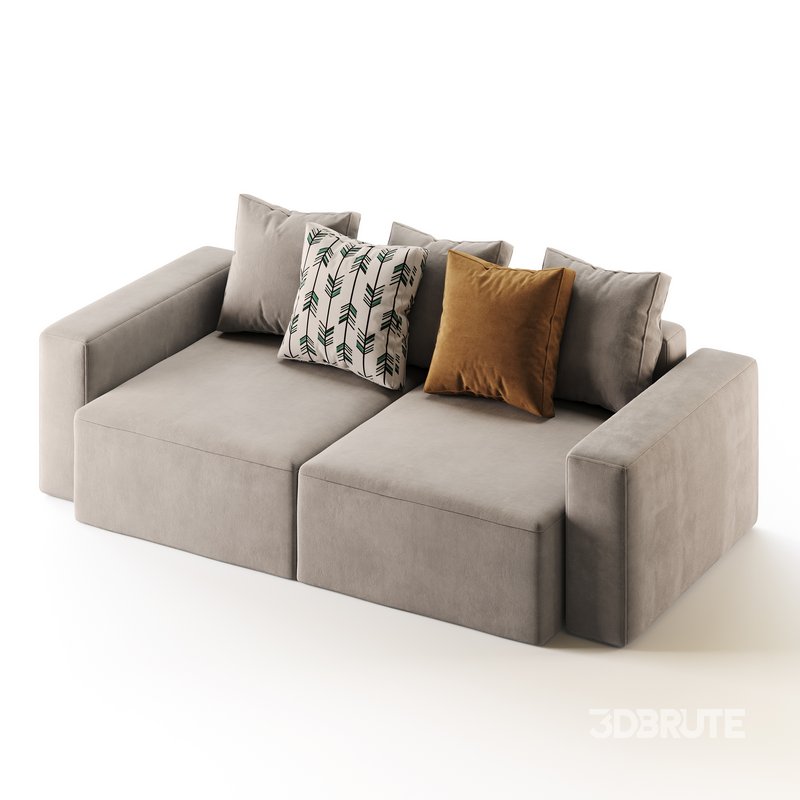 Vincent Navy Blue Retractable Sofa Image 7