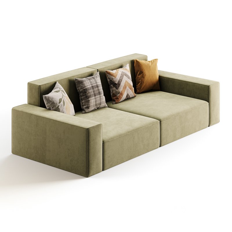 Living Spaces Use Sofa Couch in Grey Image 7