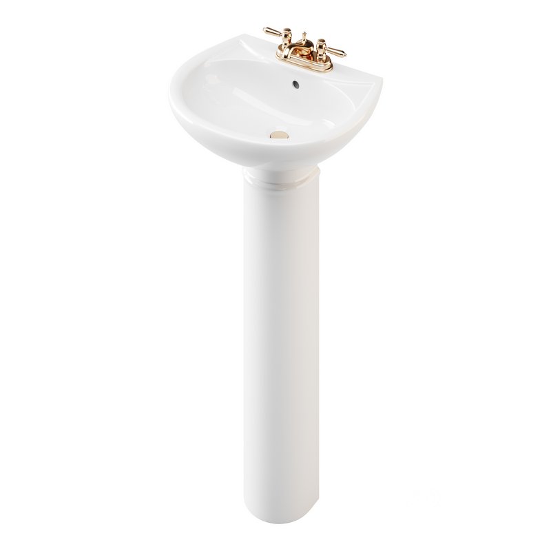 White Bathroom Sink Image 9