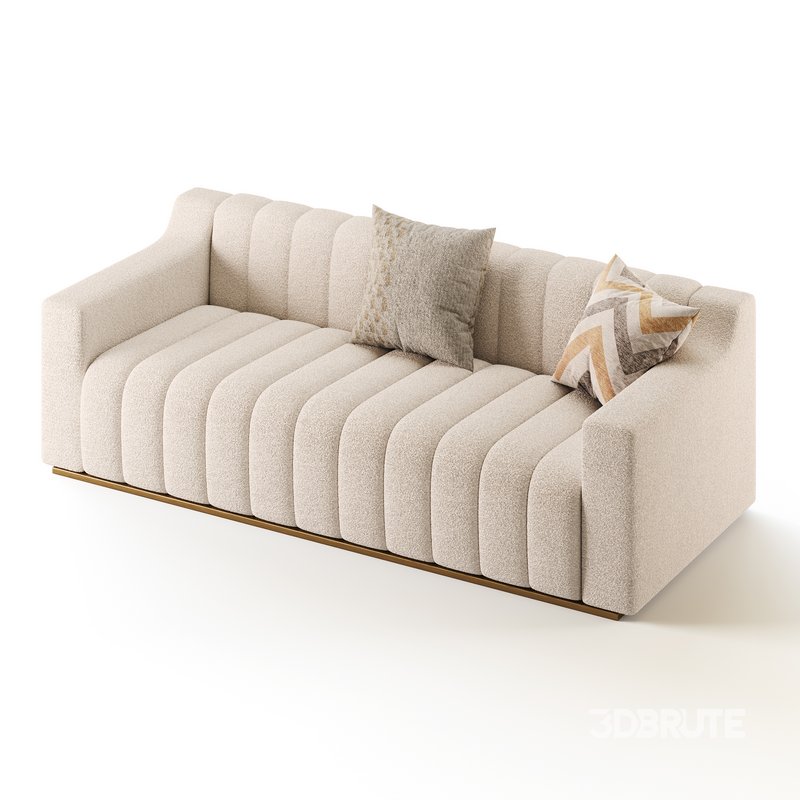 Room Simple Couch Chesterfield Fabric Sofa Image 7