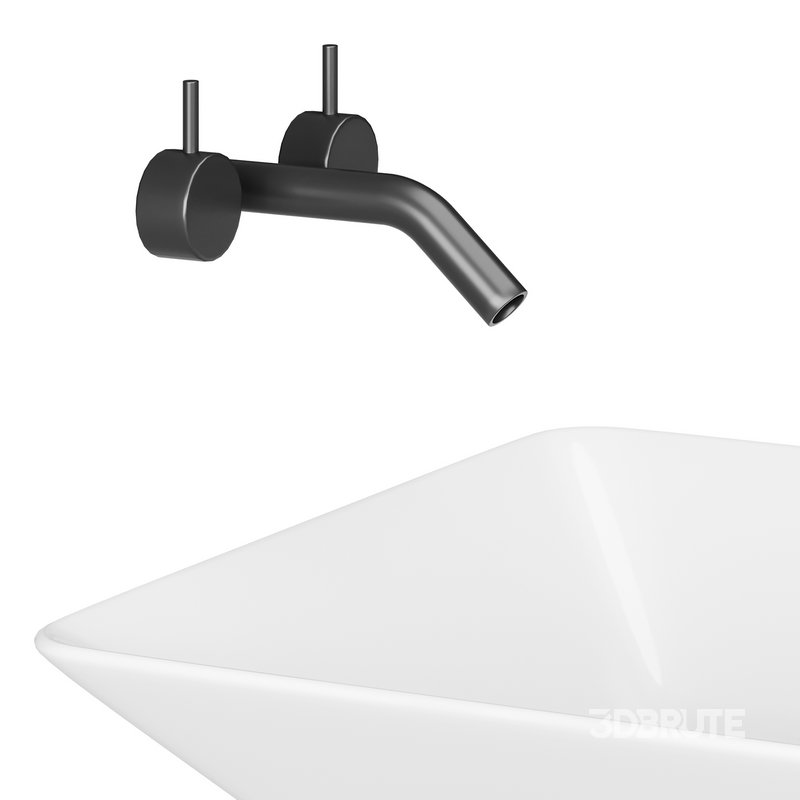 White Vessel Sink washbasin Image 8