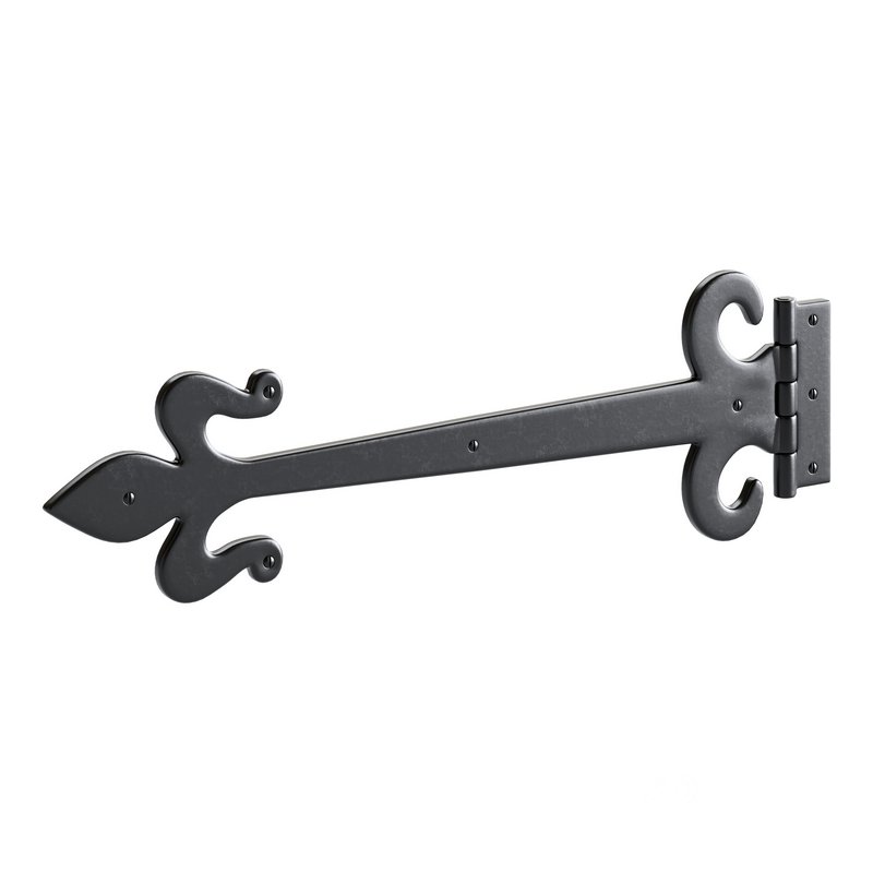 Wrought Iron Flush Mount Door Hinge Image 9