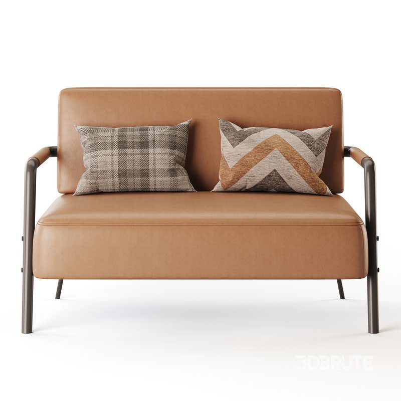 Casual Solid Color Living Room Loveseat in Grey Image 10