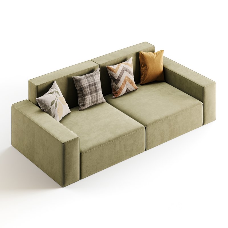Living Spaces Use Sofa Couch in Grey Image 8