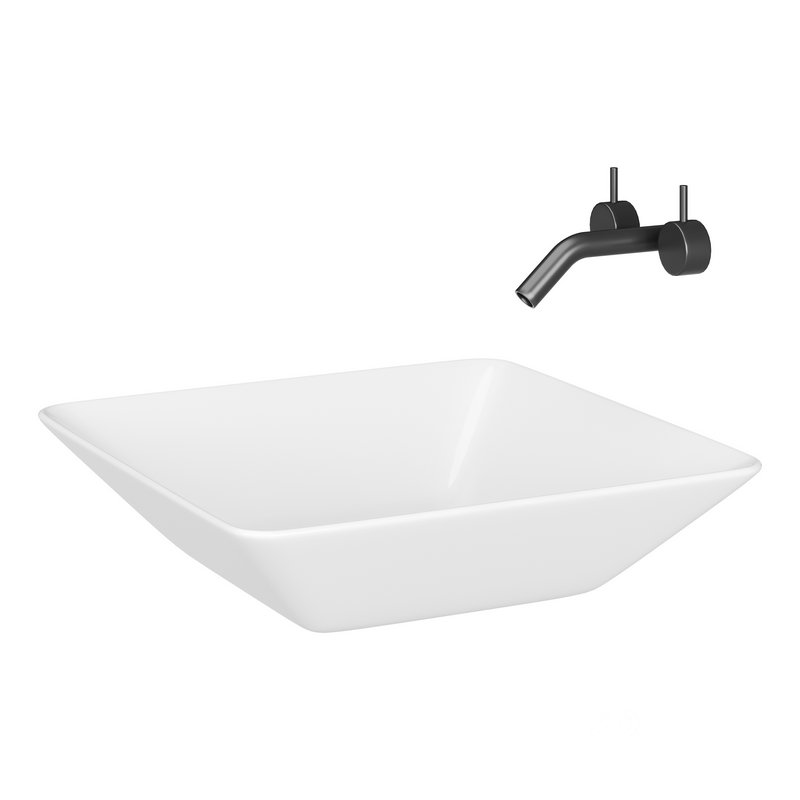 White Vessel Sink washbasin Image 9
