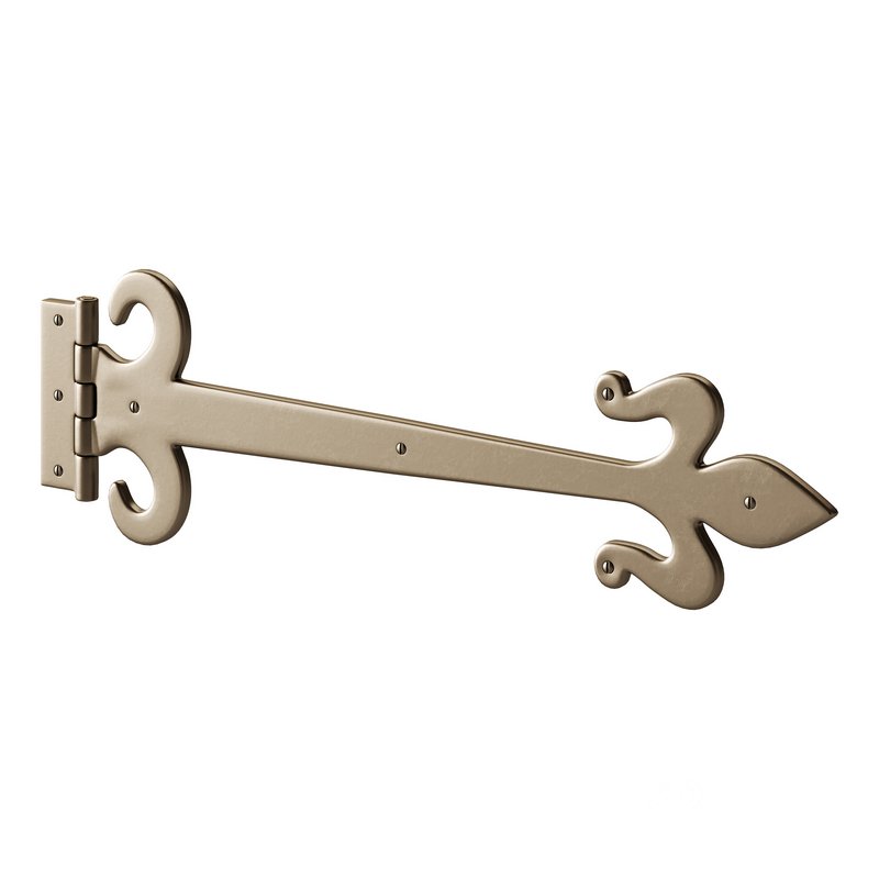 Wrought Iron Flush Mount Door Hinge Image 8