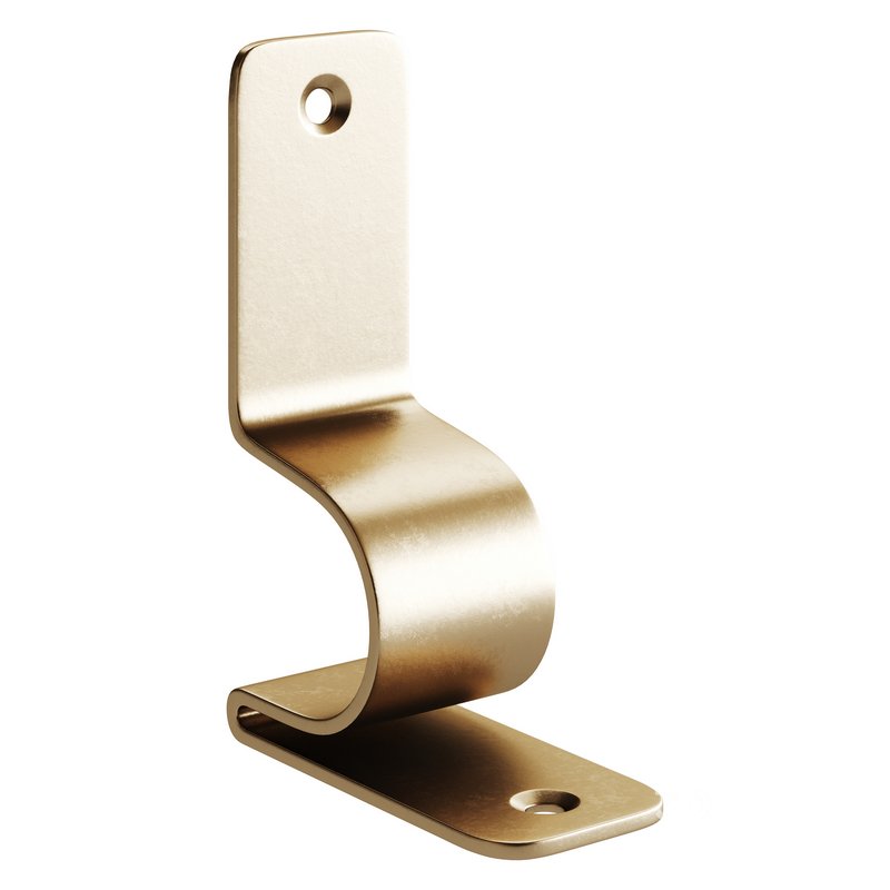 Polished Nickel Stair Runner Rod Bracket holder Image 9