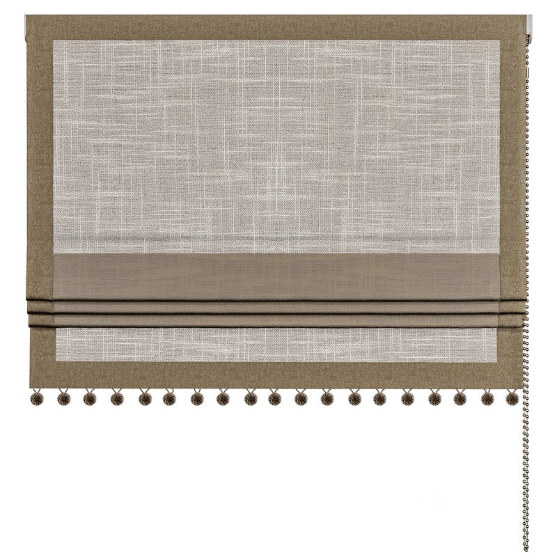 Roman curtain with pom pom Image 3