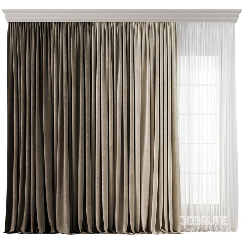 Curtain with tulle 37 Image 1