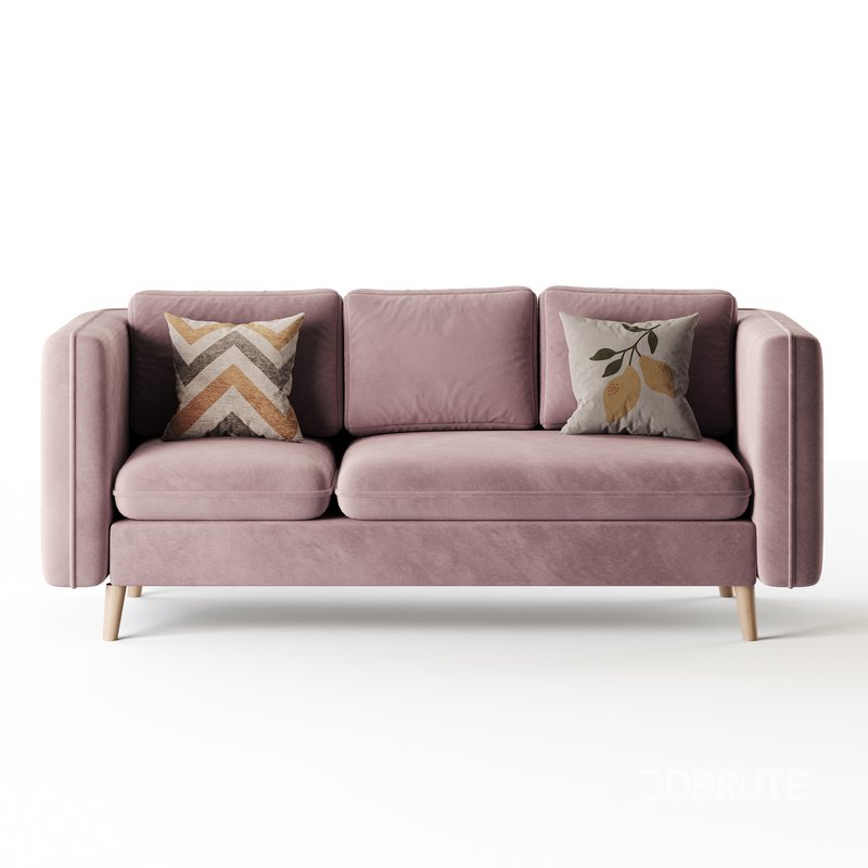 Sofa Couch with Ottoman Image 11