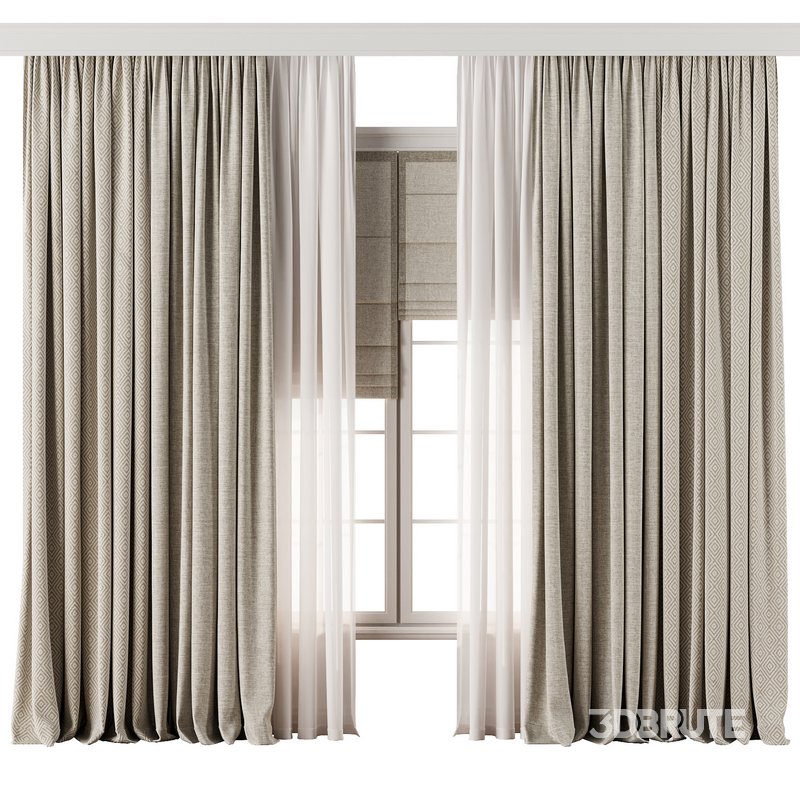 Curtain with tulle 46 Image 1